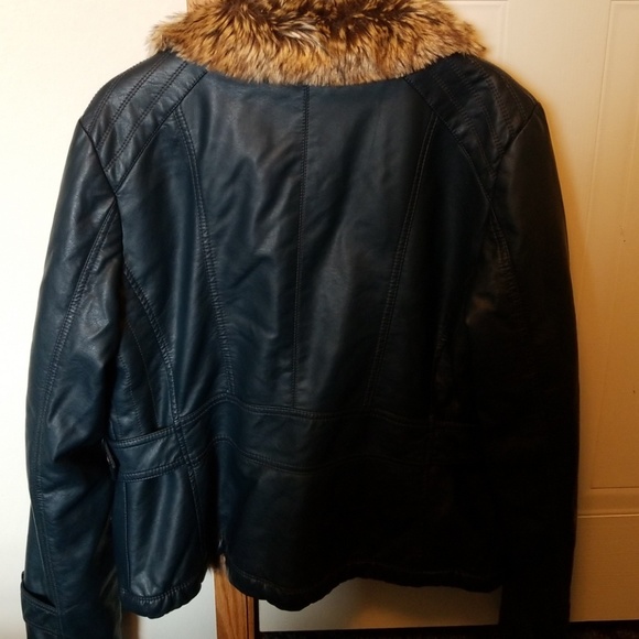 Black Rivet Jackets & Coats Black Rivet Faux Fur Leather Jacket Poshmark